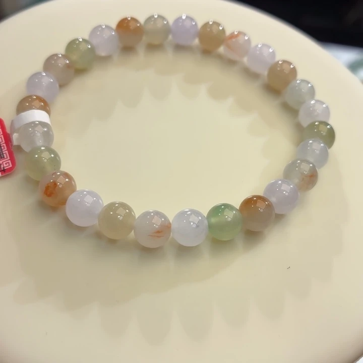 翡翠未镶嵌手链冰胶春夏秋冬卡7.1