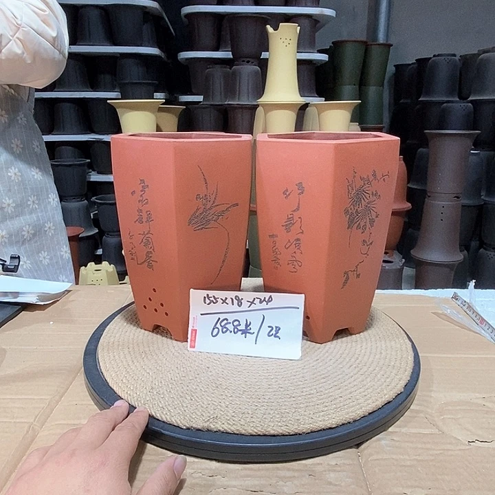 紫砂花盆紫砂花盆