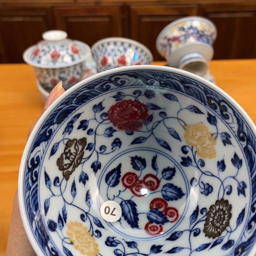 手绘现代茶具非古董