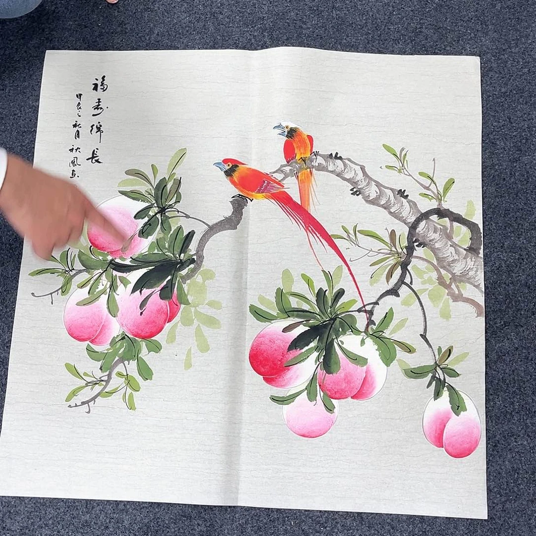 国画宣纸国画纯手绘作品