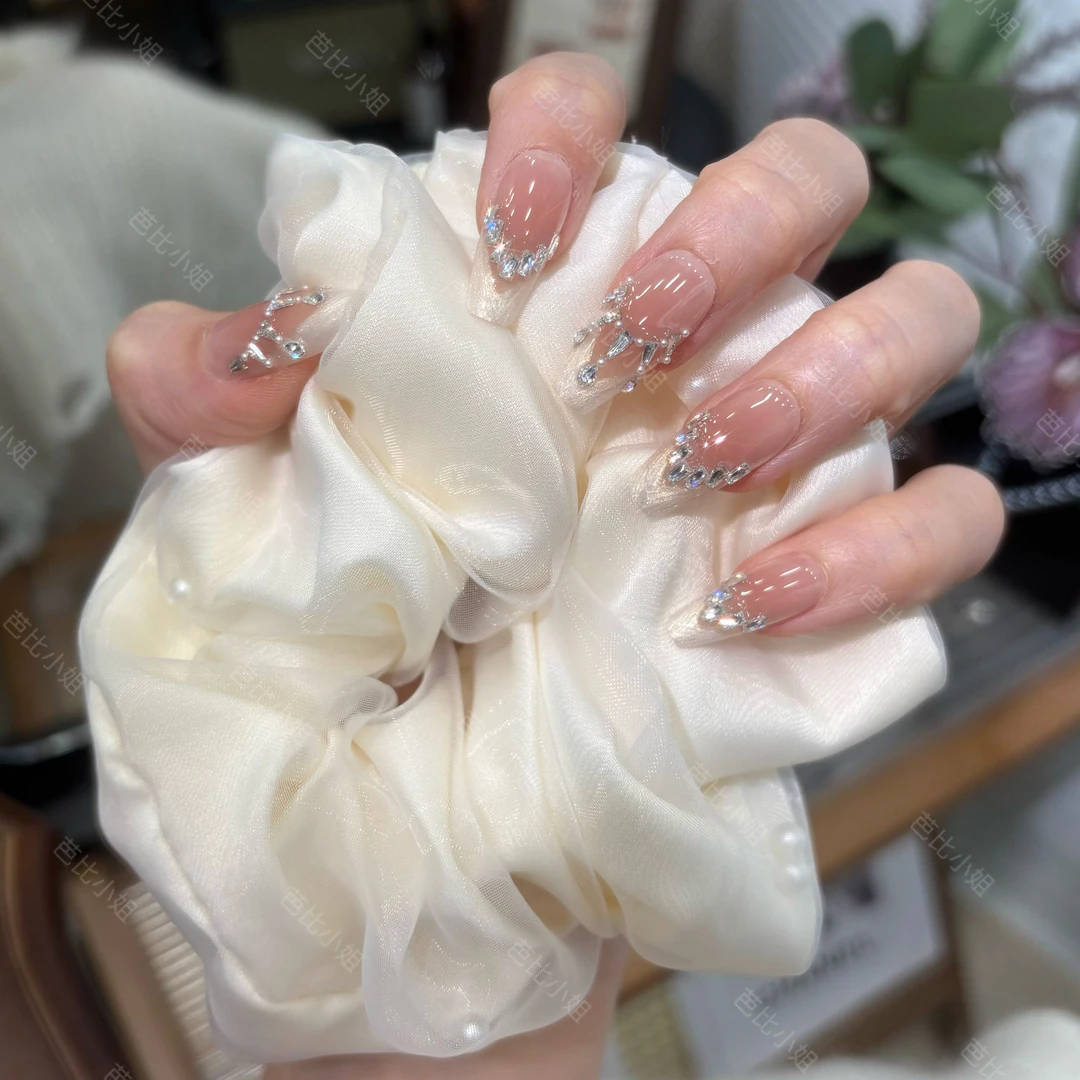 【永恒传说】5A锆石 满钻爆闪法式高级气质显白百搭纯手工穿戴甲