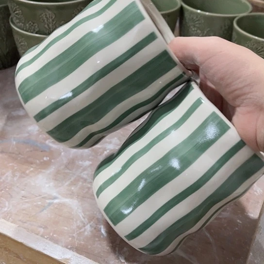 多肉绿植陶瓷花盆，有孔