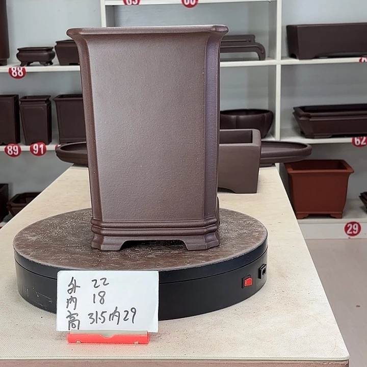 花盆紫砂切角千筒