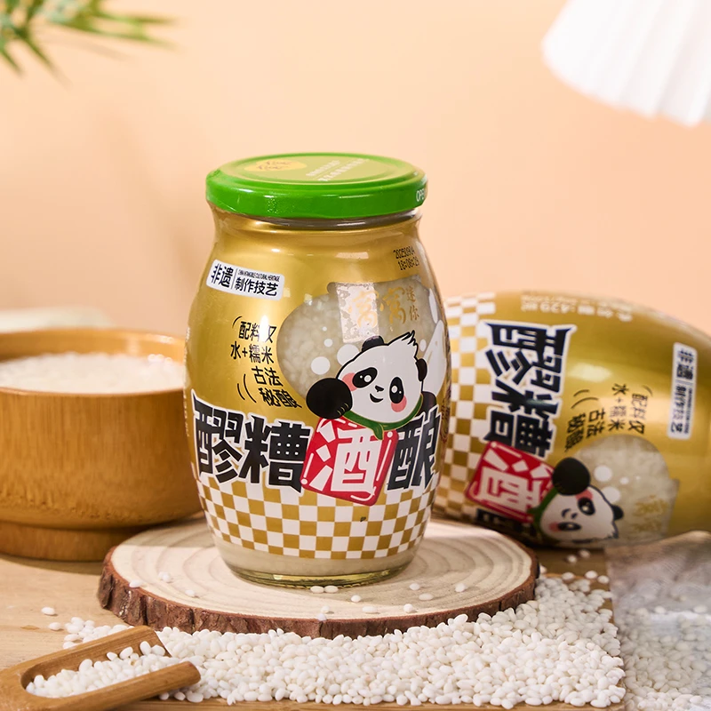 窝窝醪糟酒酿429g瓶装米酒甜糯米酒酿传统发酵手工醪糟糯米酒即食