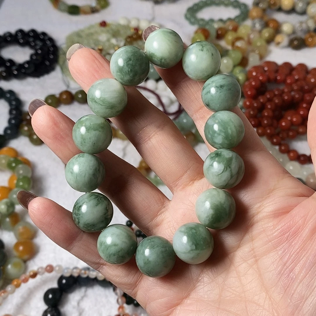 未镶嵌蛇纹石玉手镯肉*