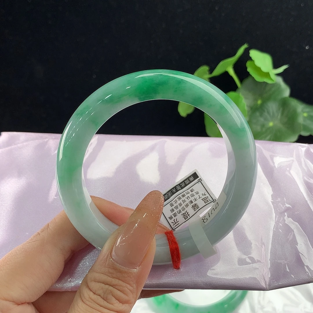 翡翠未镶嵌手镯正56.6