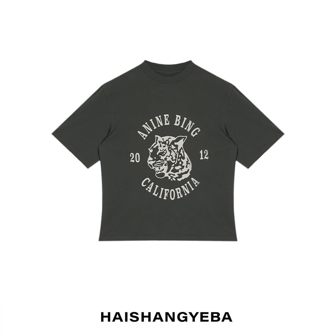 【海上叶爸】新款2025春夏百搭棉圆领套头宽松夏季休闲T恤