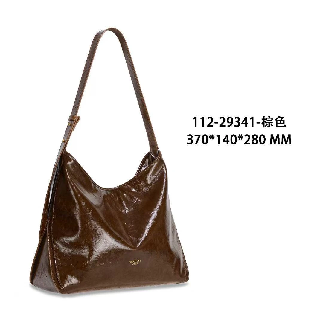 保罗正品时尚高级腋下油皮简约女包29341
