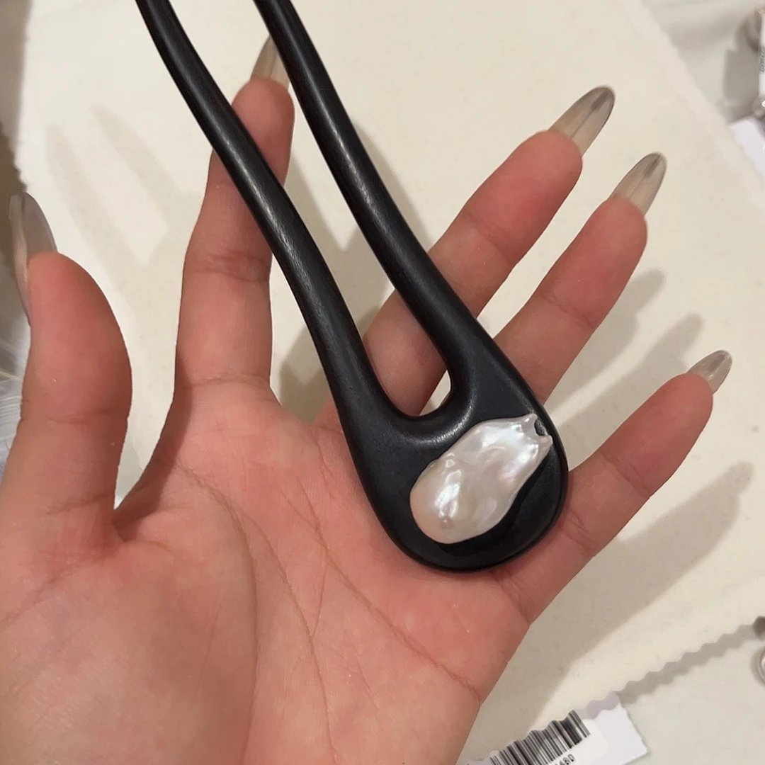 合金淡水珍珠耳饰