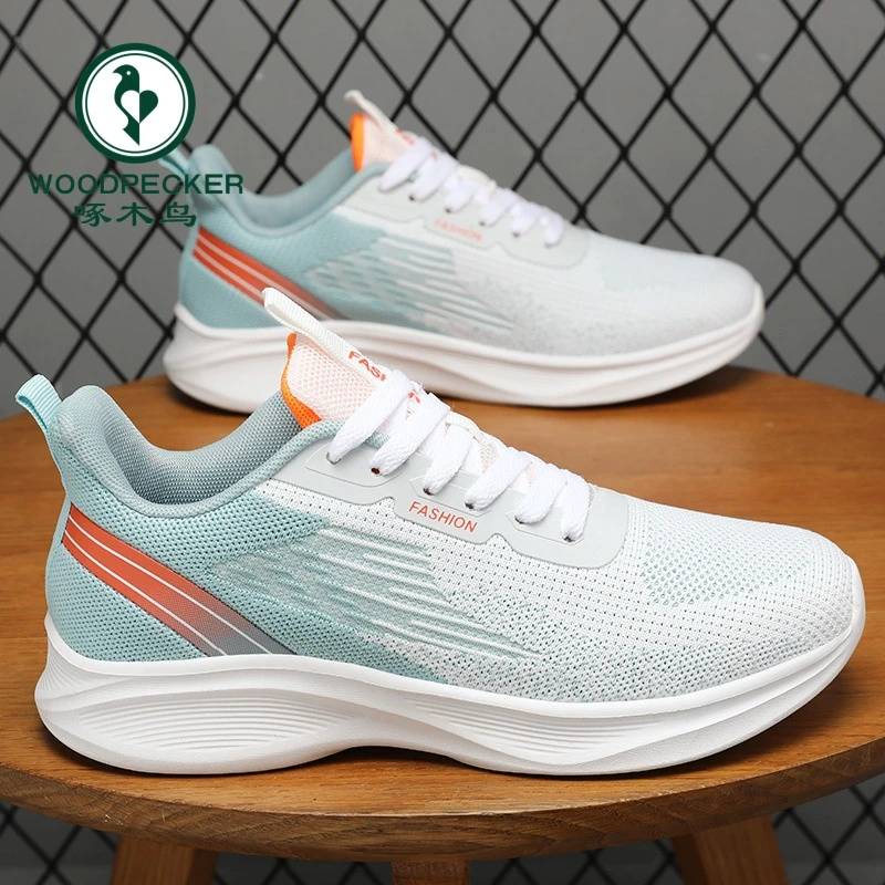 【正品】啄木鸟鞋子男春季网面透气单鞋网面鞋运动鞋休闲鞋男士鞋