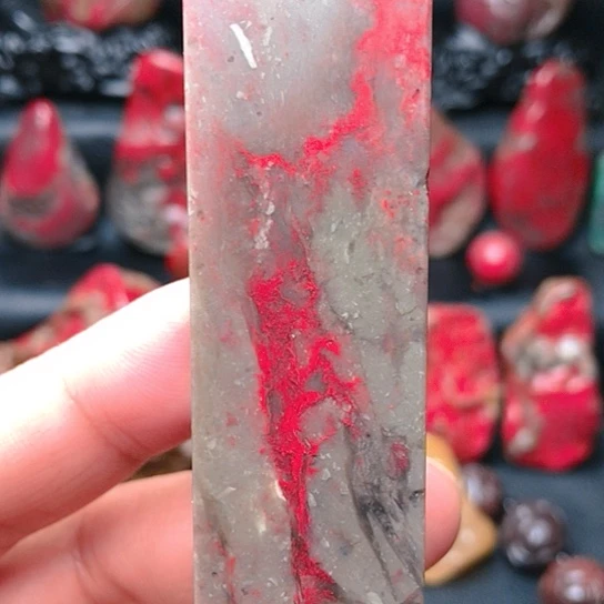 昌化石昌化鸡血石精品方章