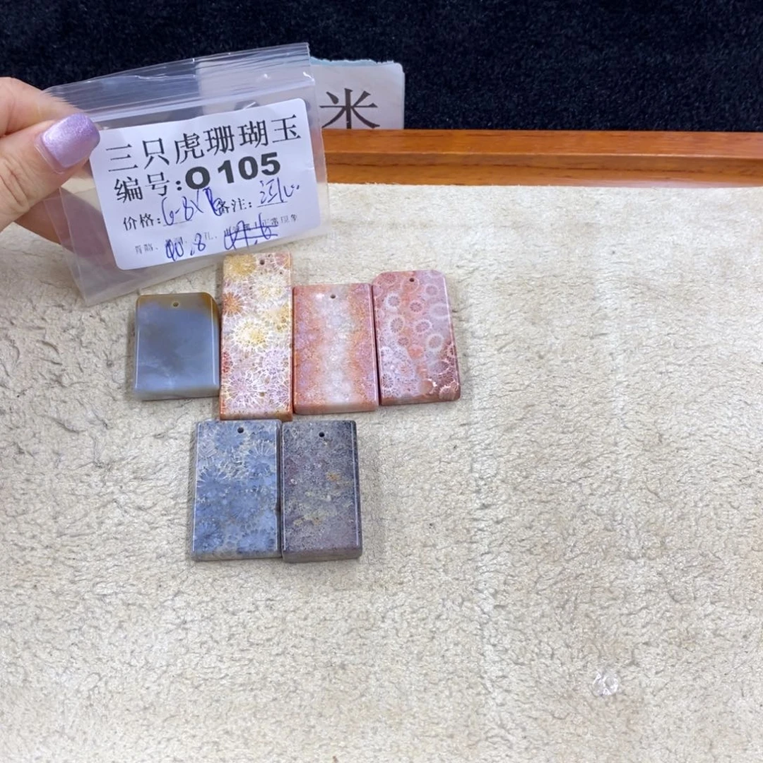 硅化珊瑚（珊瑚玉）未镶嵌1江***洲