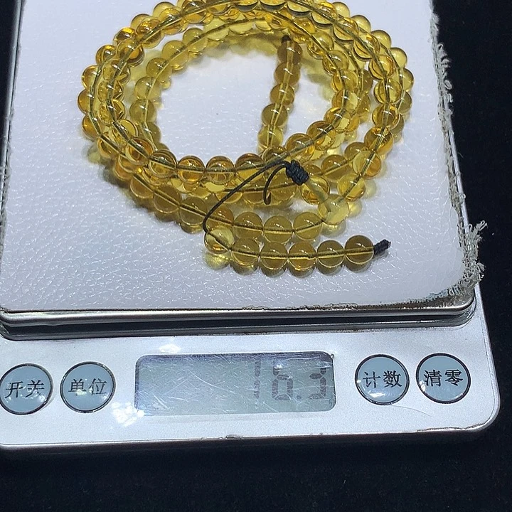 可***_未镶嵌琥珀手链蓝珀108
