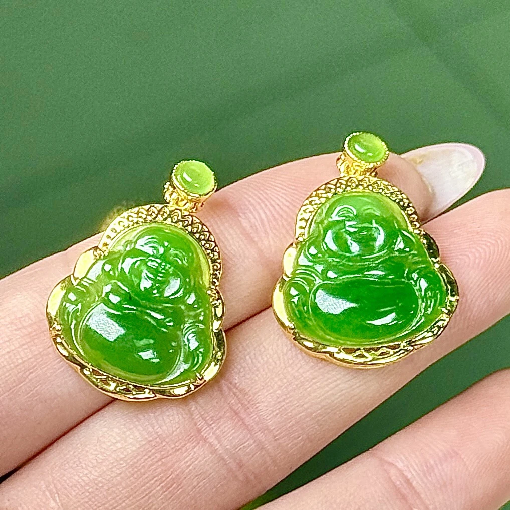 【CH】18k金和田玉佛公吊坠（多样性发其一）
