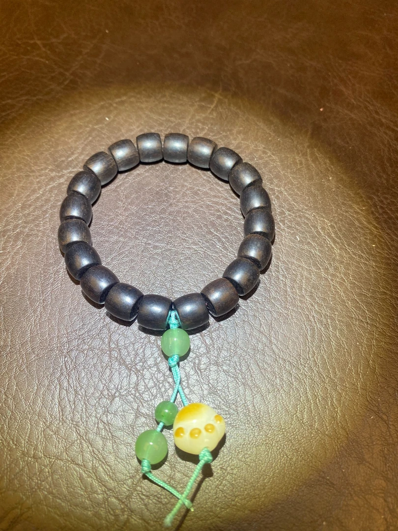 6533黑檀老料10mm猫爪精品手串6533 （无礼盒）