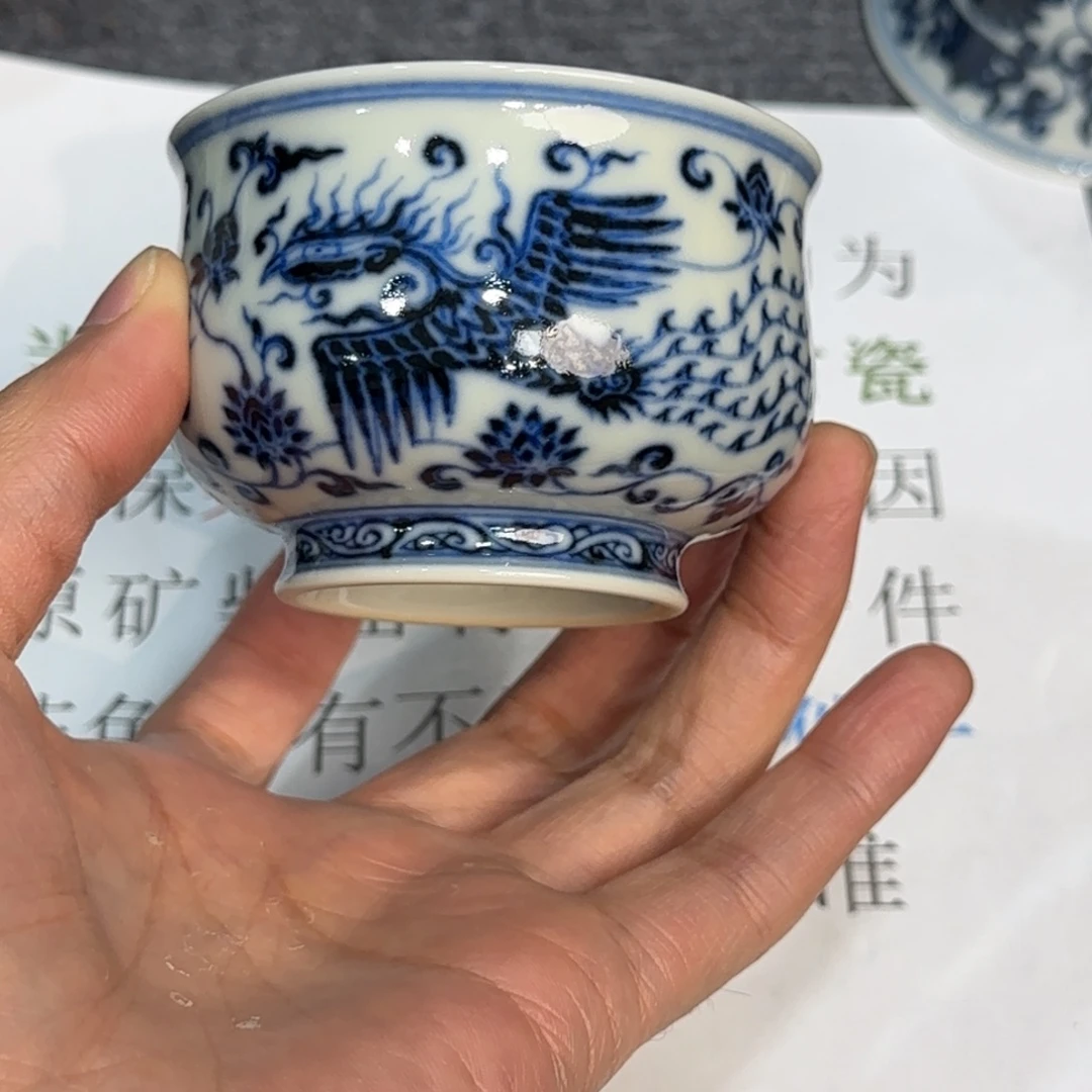 杯子瓷当代仿古精品全手工