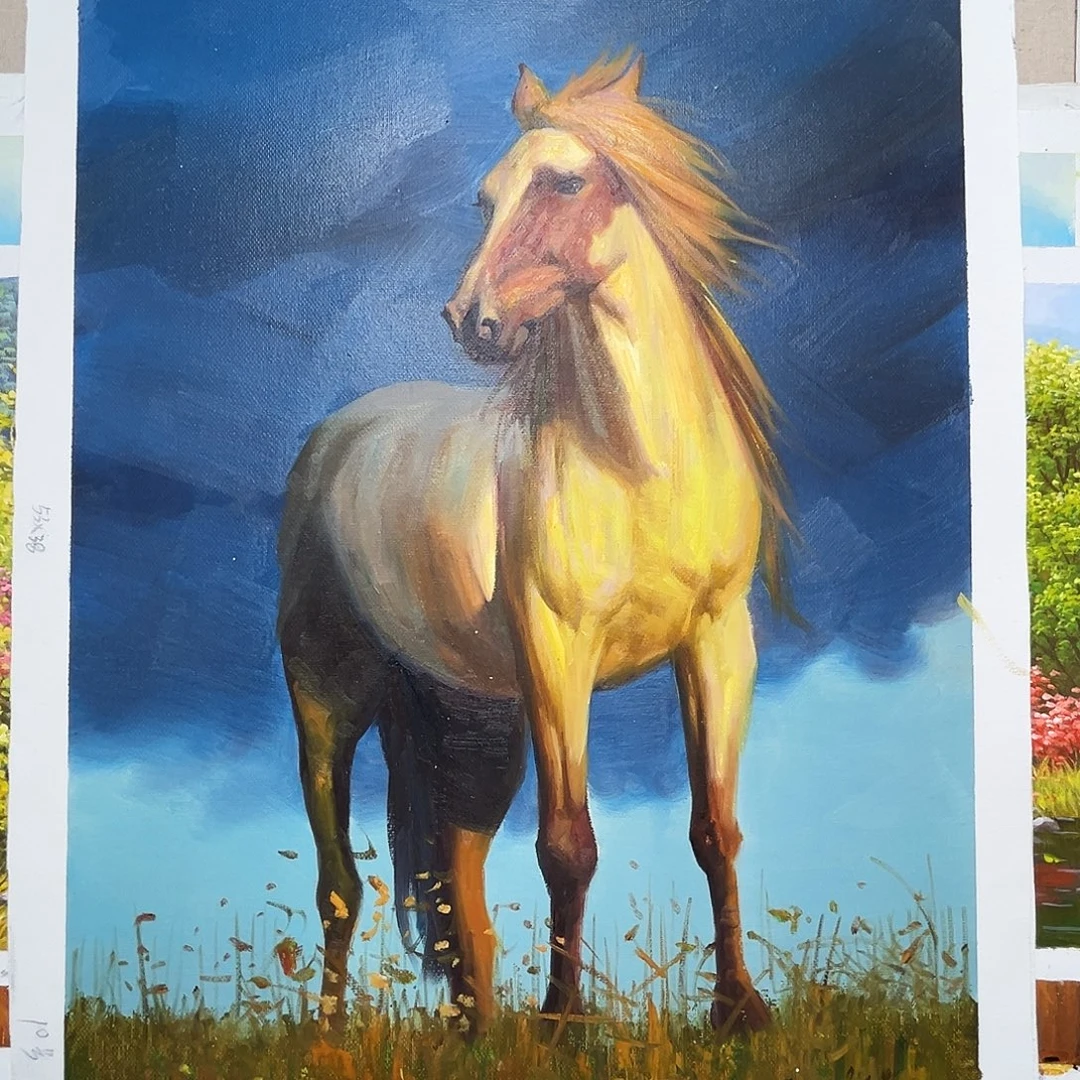油画朝鲜艺术家油画作品