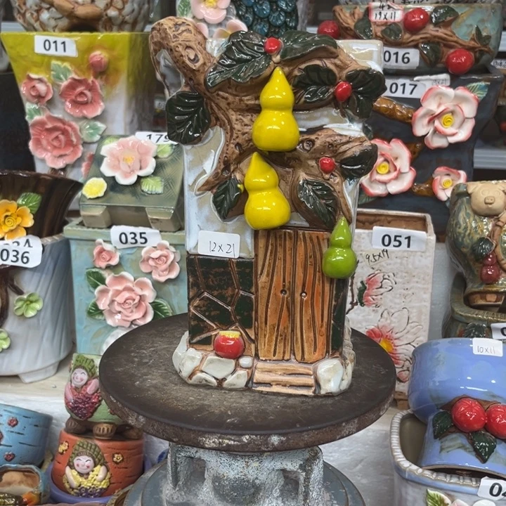 紫砂花盆粗陶材质多肉花盆
