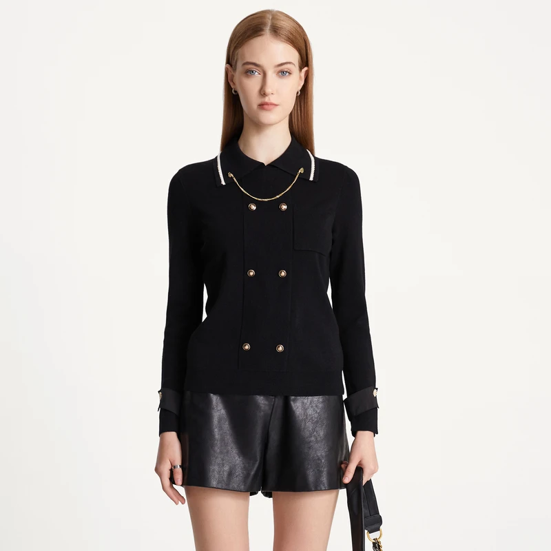 【力力淘】莱芙艾迪儿羊毛衫1D4M38096