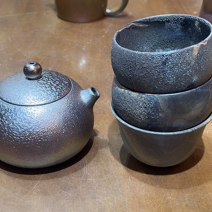 天***筒杯紫泥柴烧茶壶茶壶茶杯杯子