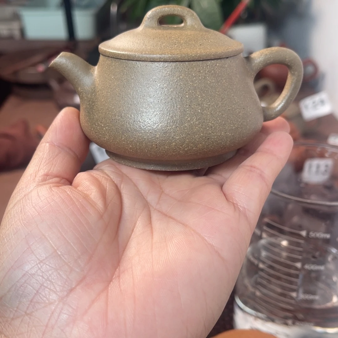 别***了紫砂茶壶饮瓢青降坡100毫升原矿无添加半手工无瑕