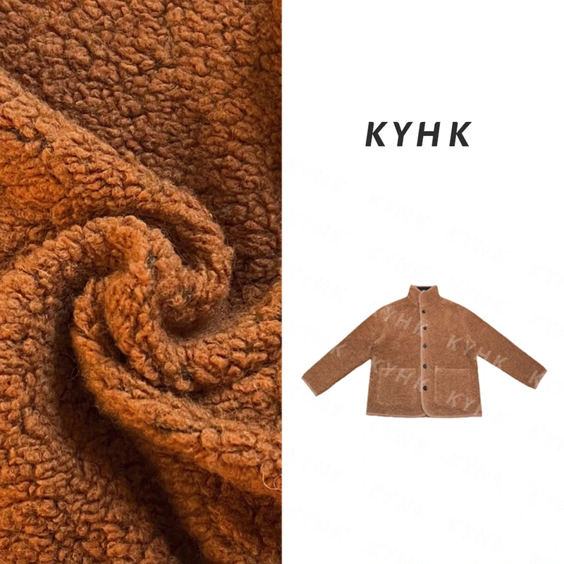 KYHKKYHK复古休闲立领立体圈圈混纺夹克外套241085