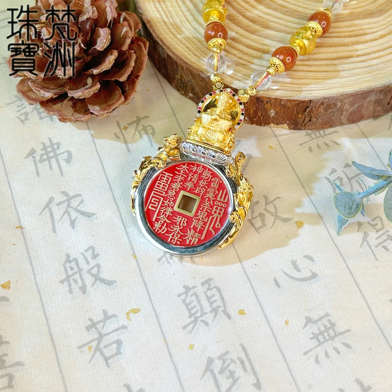 吊坠925银 【梵洲】手工定制 五爷 山鬼吊坠 FZD3427-K