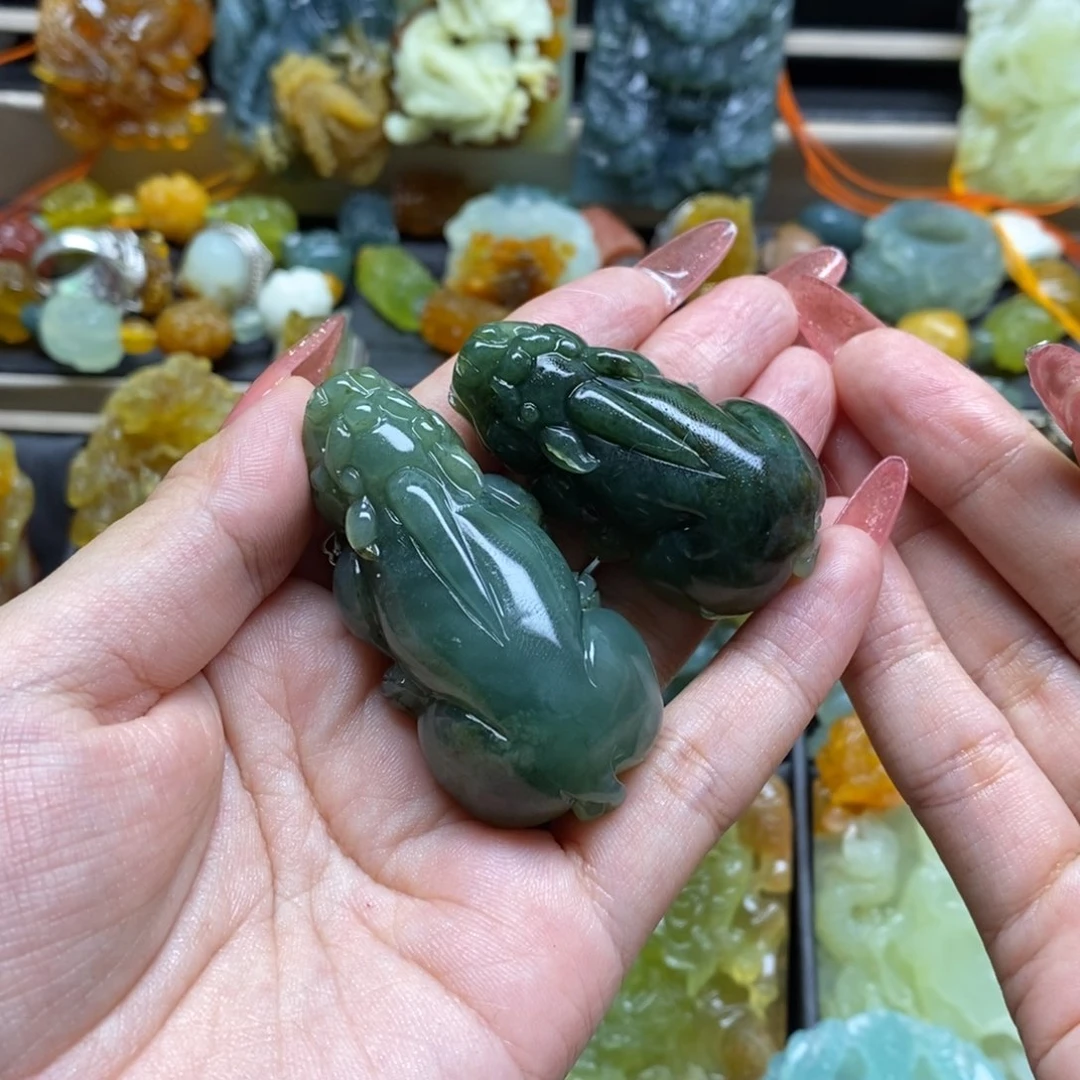 蛇纹石玉颈饰未镶嵌y*