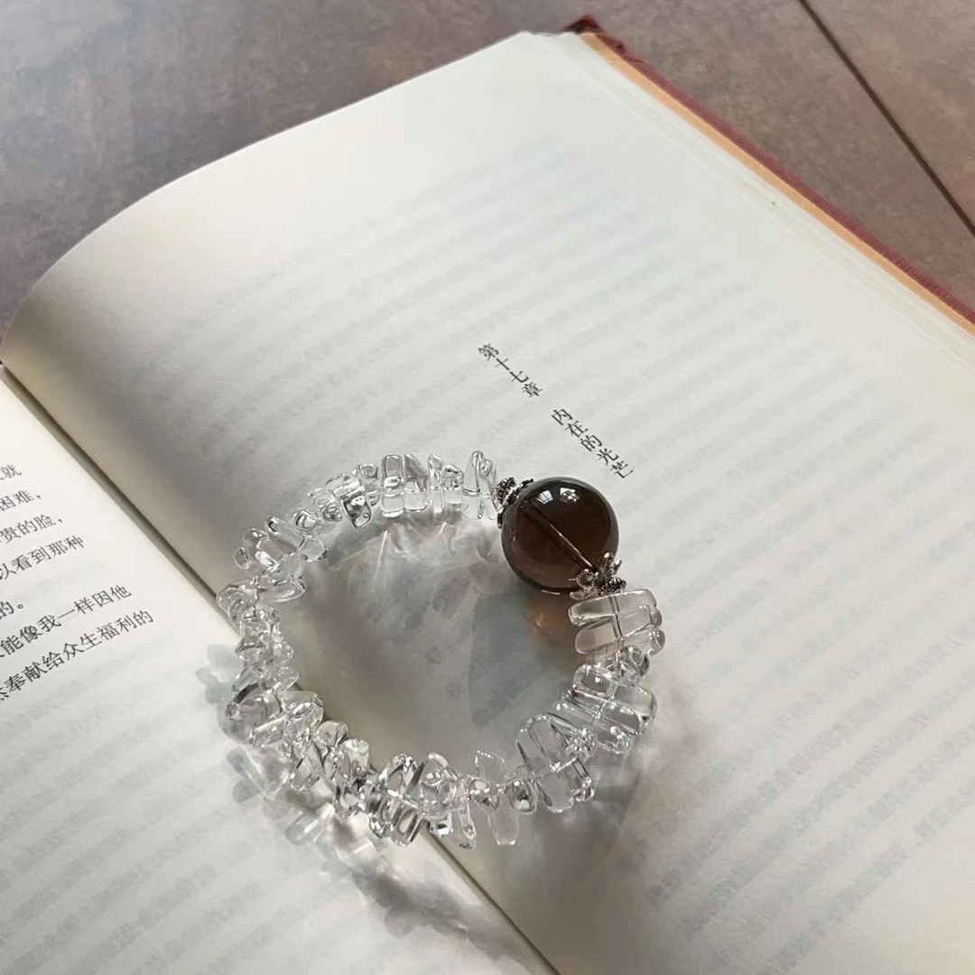 925银手链 云与白手作 925手链/高品白水(白茶手链)990