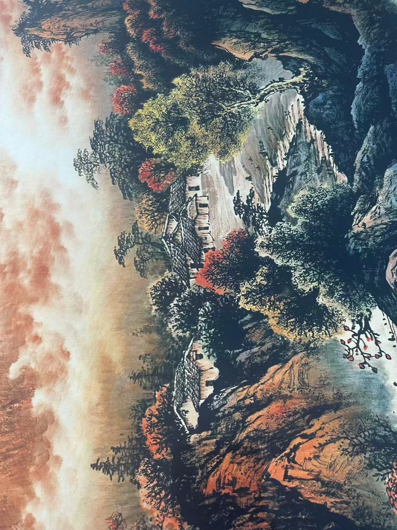 横幅八十公分长卷 月------听涛亦韵专属装饰画艺术品