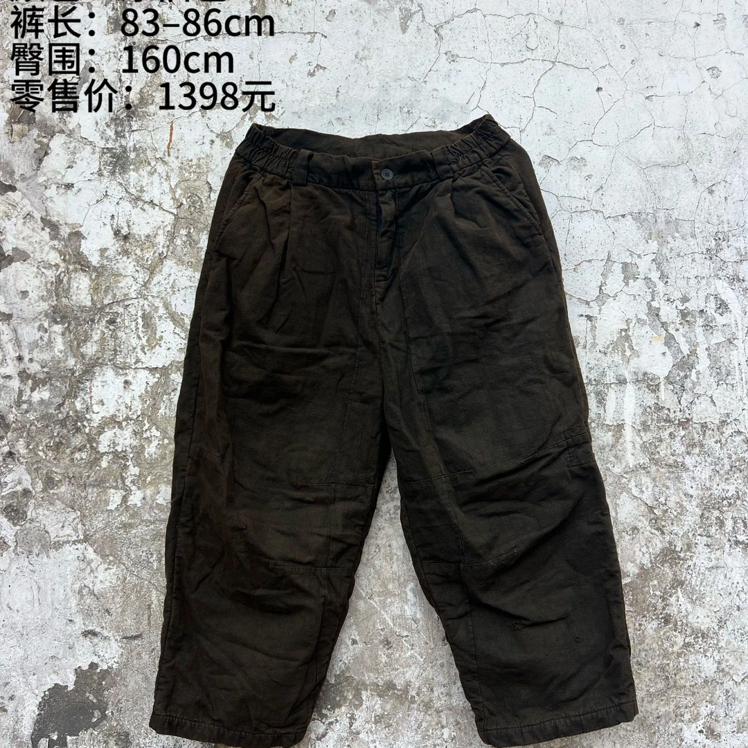 樆木布衣0434#老土布七分裤