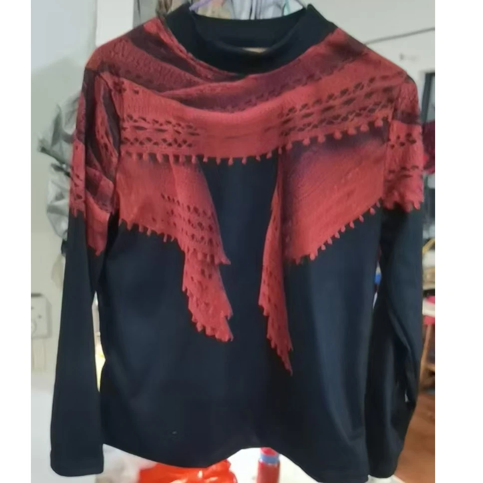 80020-34新款女士长袖上衣小衫