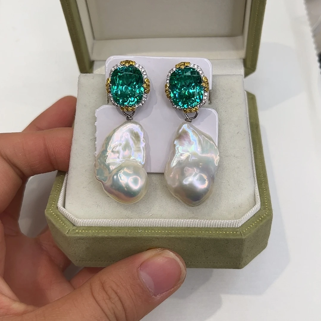 耳饰淡水珍珠合金