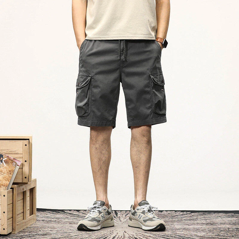 2022新款韩版潮流时尚纯棉宽松微弹舒适帅气五分裤休闲裤07裤子