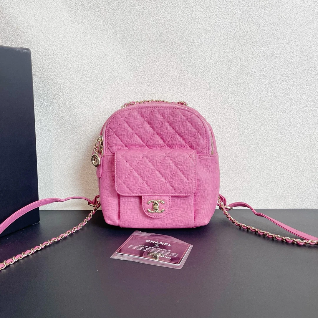 95新 Chanel/香奈儿 98新 大场供货/双肩包/27开有卡10728