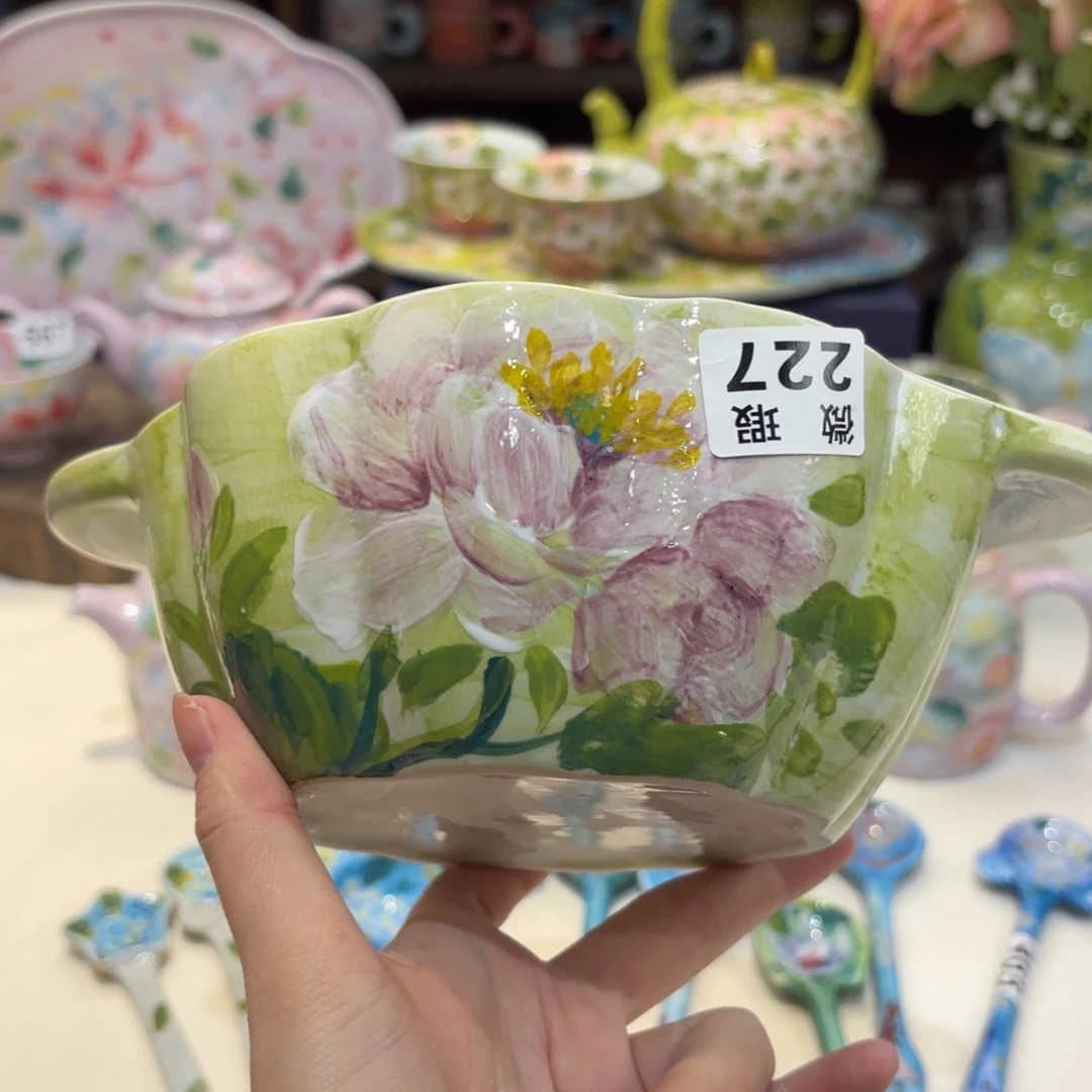 景德镇手绘高温釉下彩陶瓷茶具