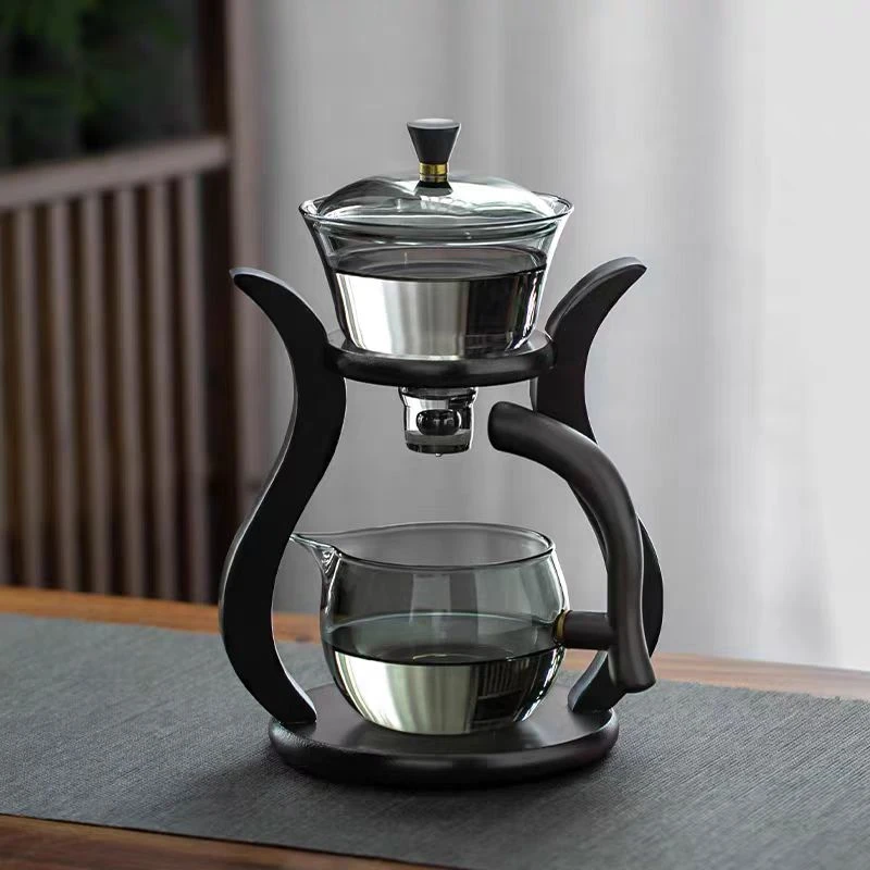泡茶壶组合茶具套装玻璃半全自动懒人家用磁吸冲泡茶神器功夫茶杯