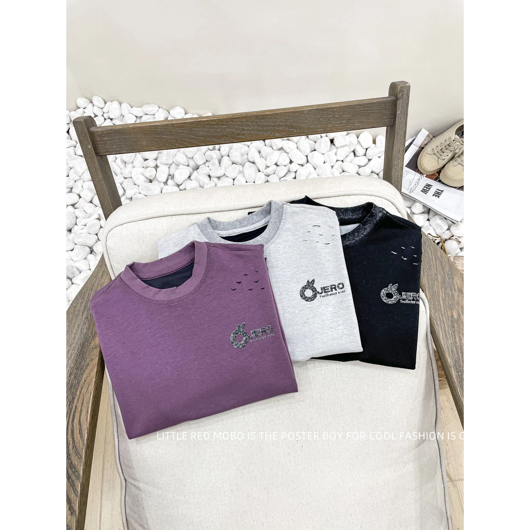 【现现】童装男儿童短袖T恤针织百搭2025夏季新款上衣MMY821925