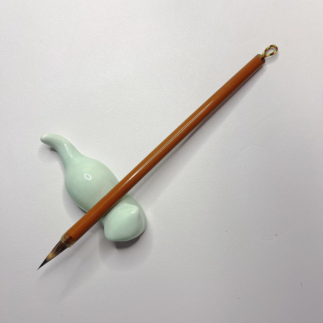【寻月】出锋2.3cm口径0.65cm紫毫小楷毛笔文征明二王米芾作品级