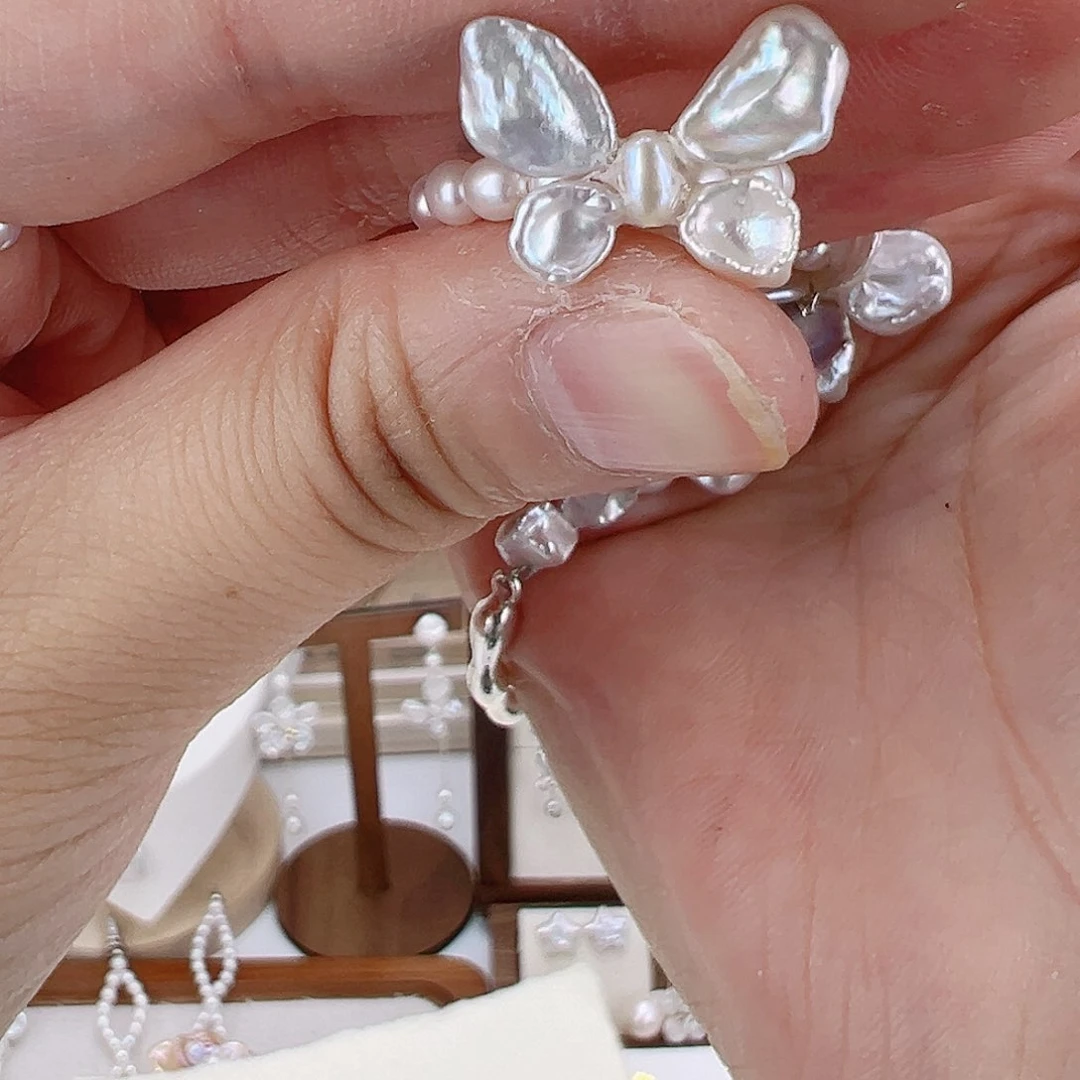 未镶嵌淡水珍珠耳饰