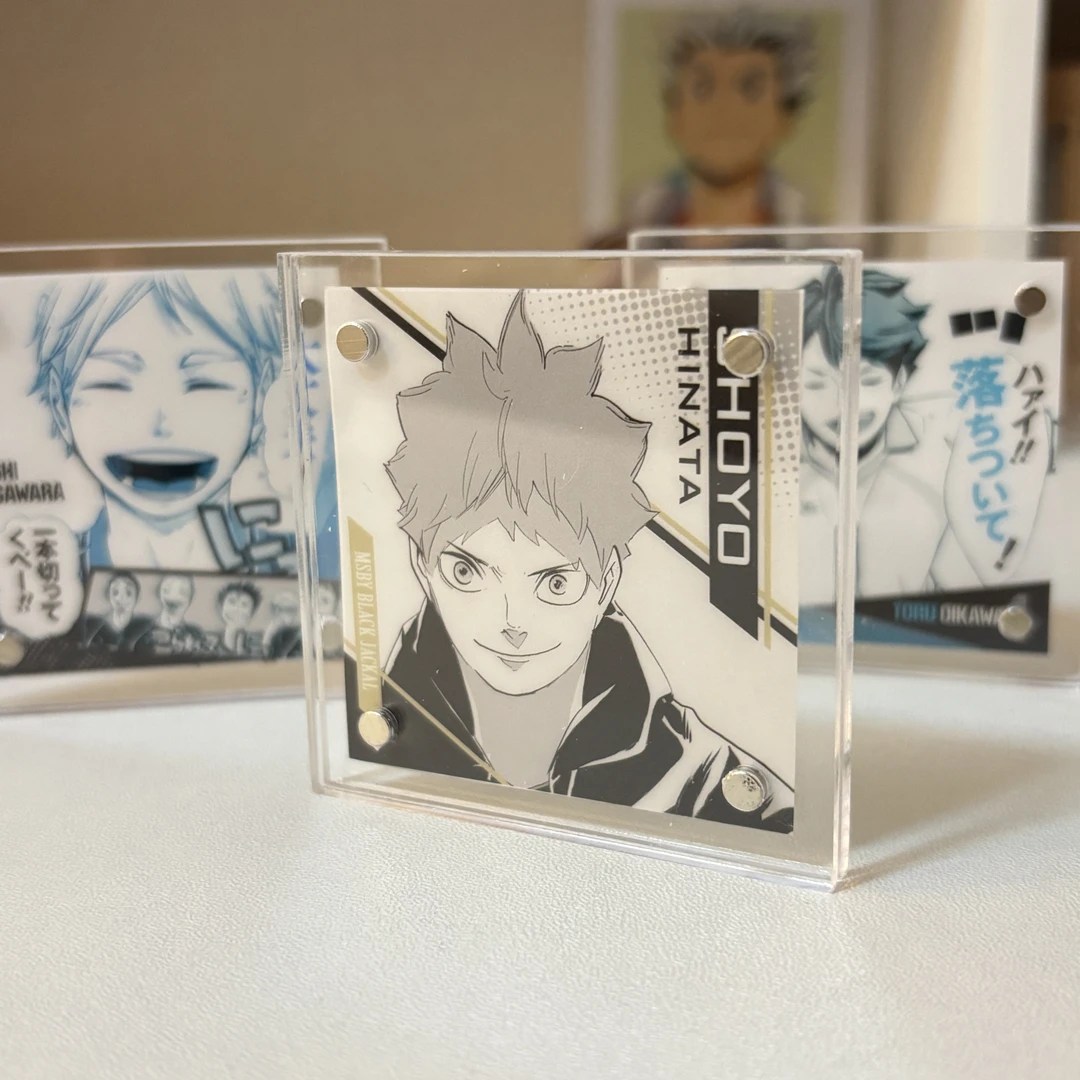 排球少年青春激励文件夹切页亚克力块 可磁吸亚克力冰箱贴/摆台