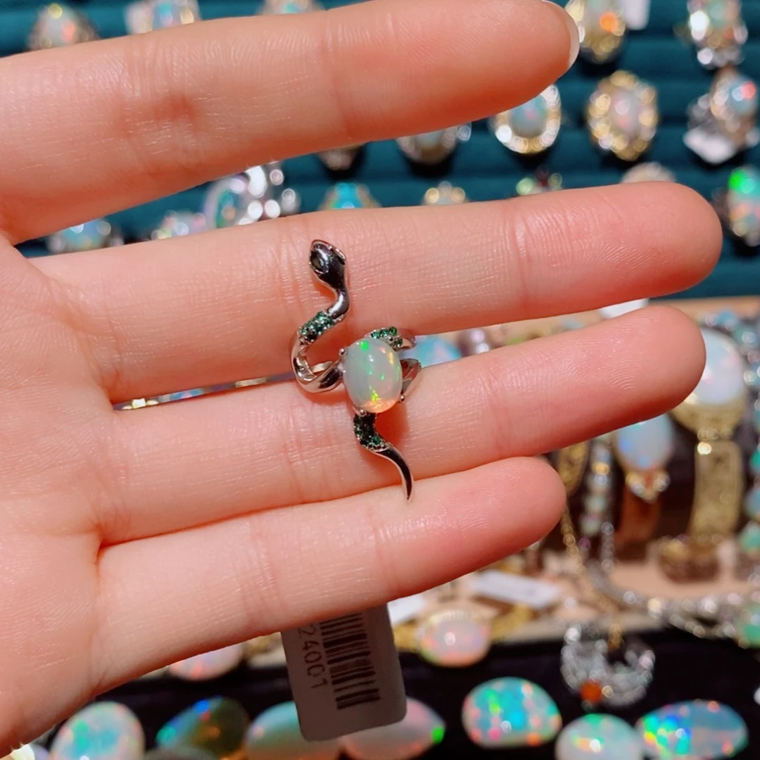 欧泊欧泊耳饰银S925镶嵌