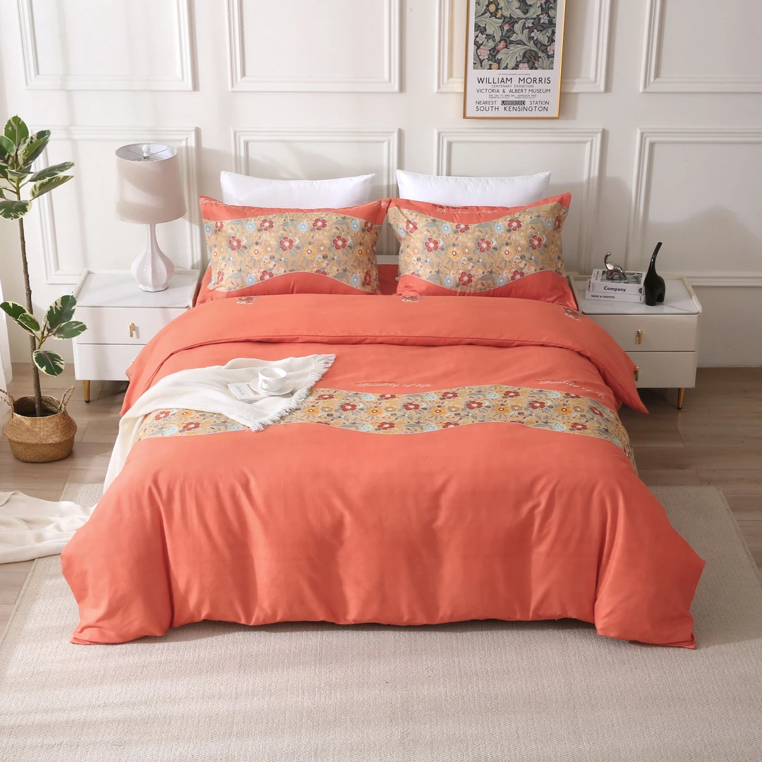 订单尾货三件套【盛典花枝】床单2.3*2.3 米