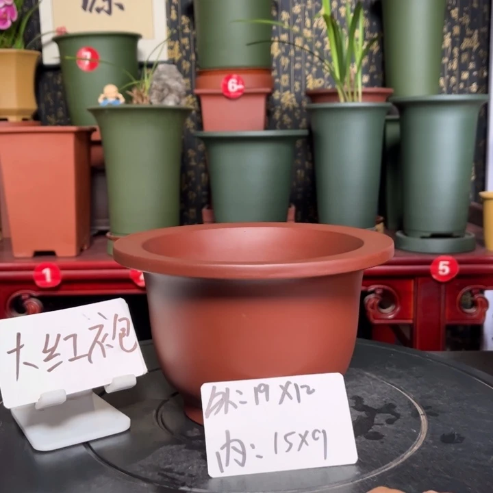紫砂花盆紫砂花盆