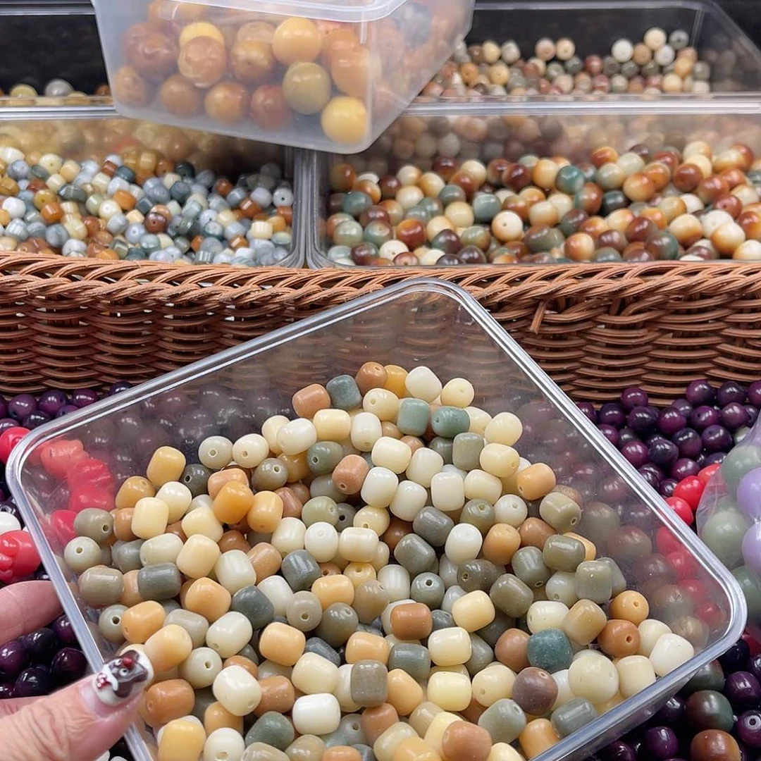 白玉菩提吊坠Z/10mm/70颗锅底 三人