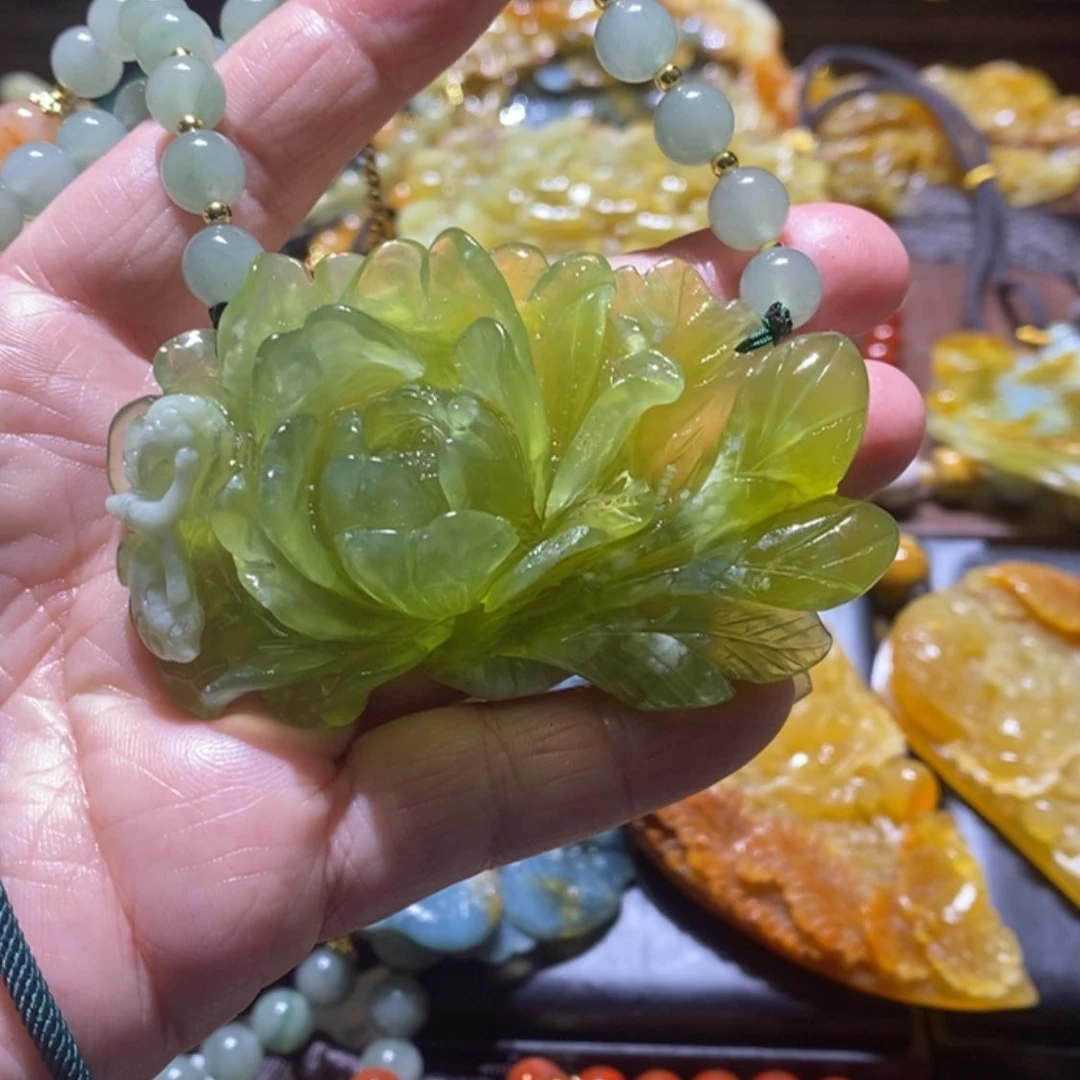 【闪购商品】岫玉毛衣链未镶嵌