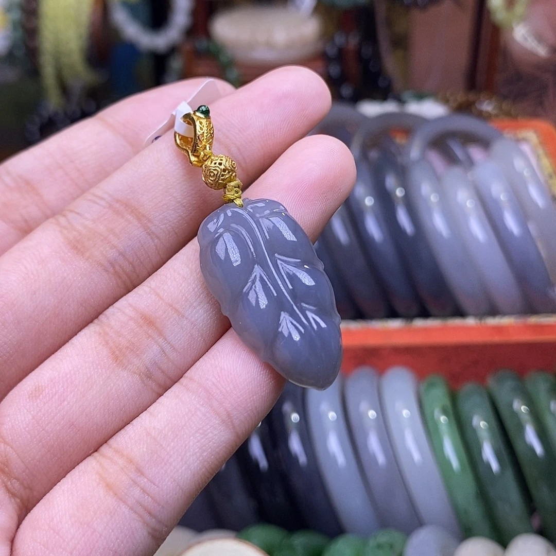 手链未镶嵌和田玉浓烟紫金枝玉叶