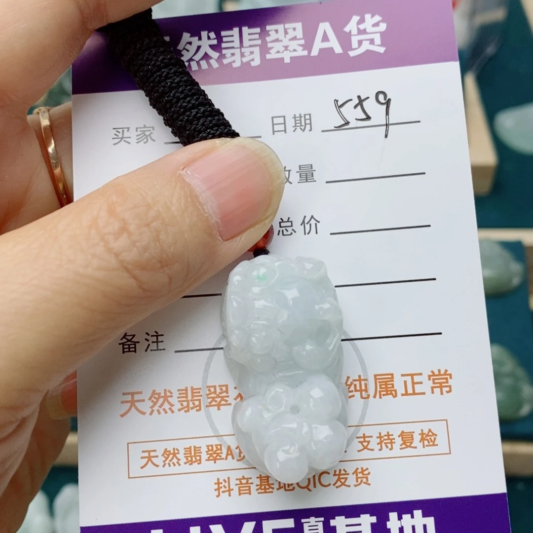 翡翠未镶嵌颈饰ღ****貔貅