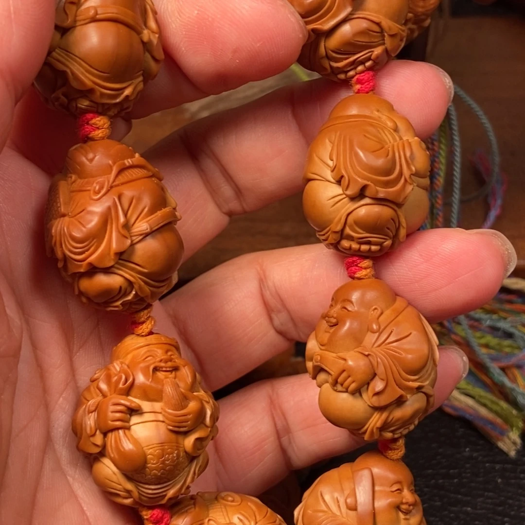 橄榄核手串/手链橄榄核雕刻2.35-2.4财弥手串