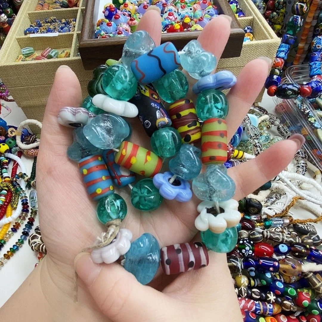 颈饰琉璃尼泊尔多宝076